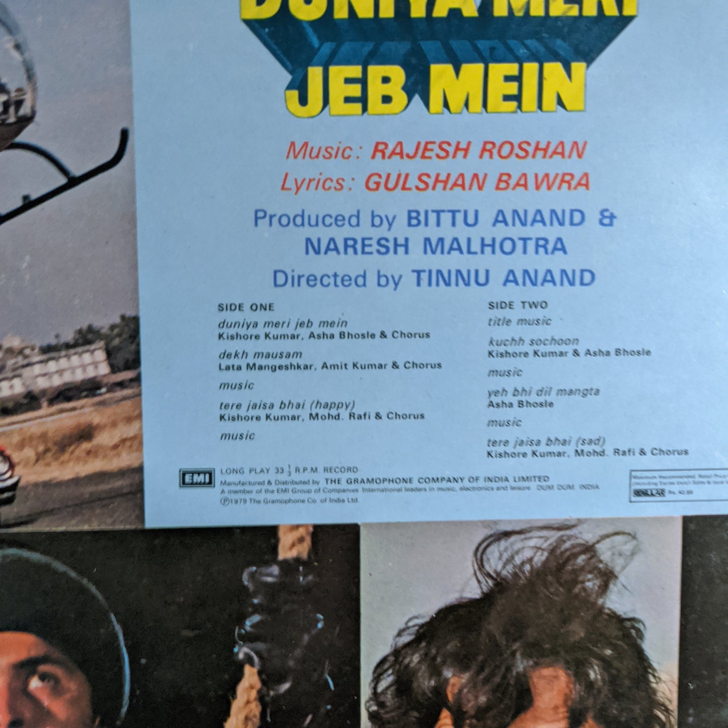 Duniya Meri JEB MEIN - Music by Rajesh Roshan in excellent gatefold