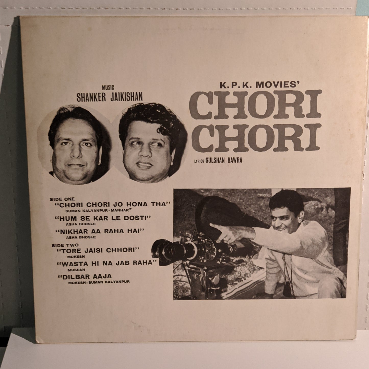 CHORI CHORI -  1972 - Music by Shnkar jaikishan Europe made excellent