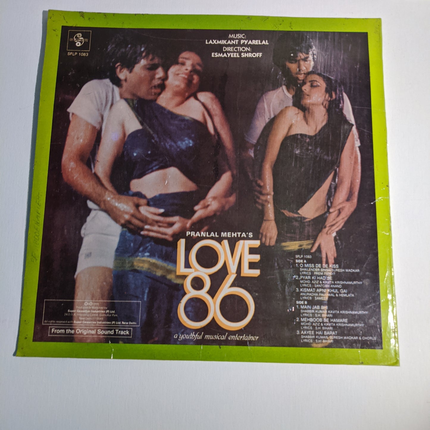 Love 86 - Laxmikant Pyarelal Superhit album in Ex+ condition