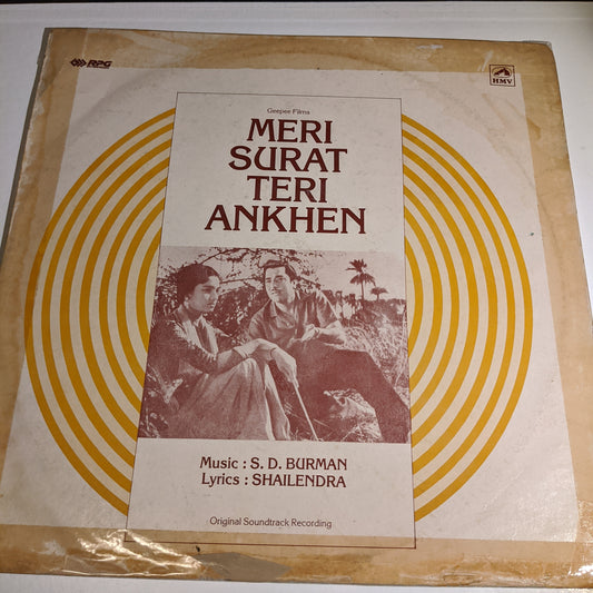 Meri Surat Teri Ankhen - S D Burman classic with Manna Dey and Rafi classics in VG+