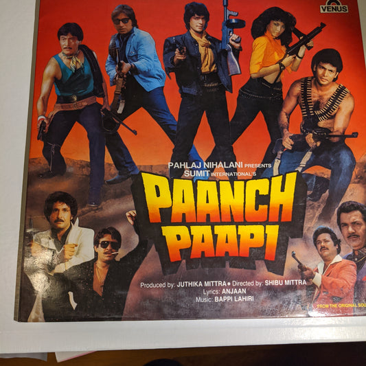 Paanch paapi - Bappi Lahiri in gatefold unplayed condition