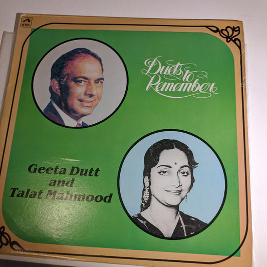 Duets to remember - Talat and Geeta Dutt - in near Mint condition