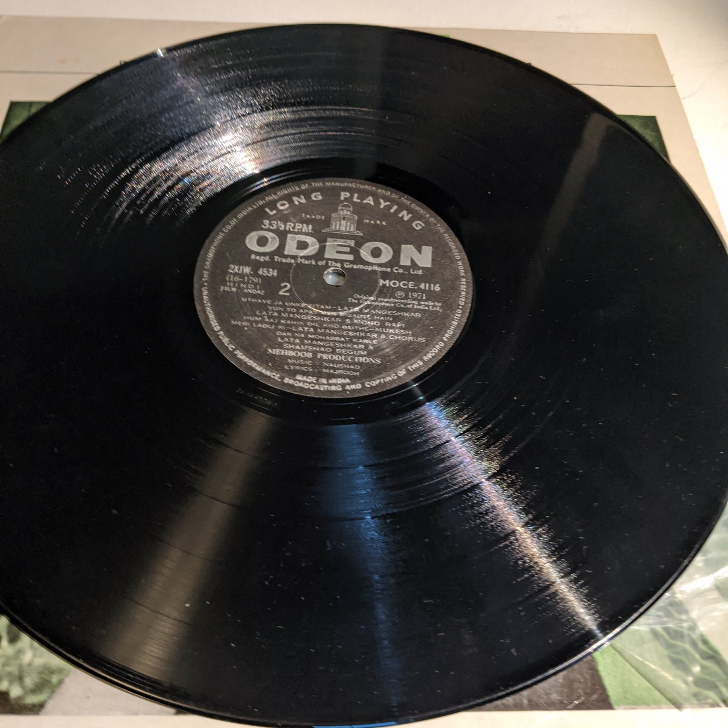 Andaz - Naushad classic - Heavy odeon in unplayed near mint