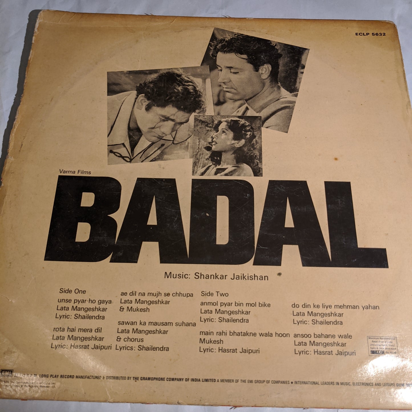 Badal - shankar jaikishan classic in excellent condition