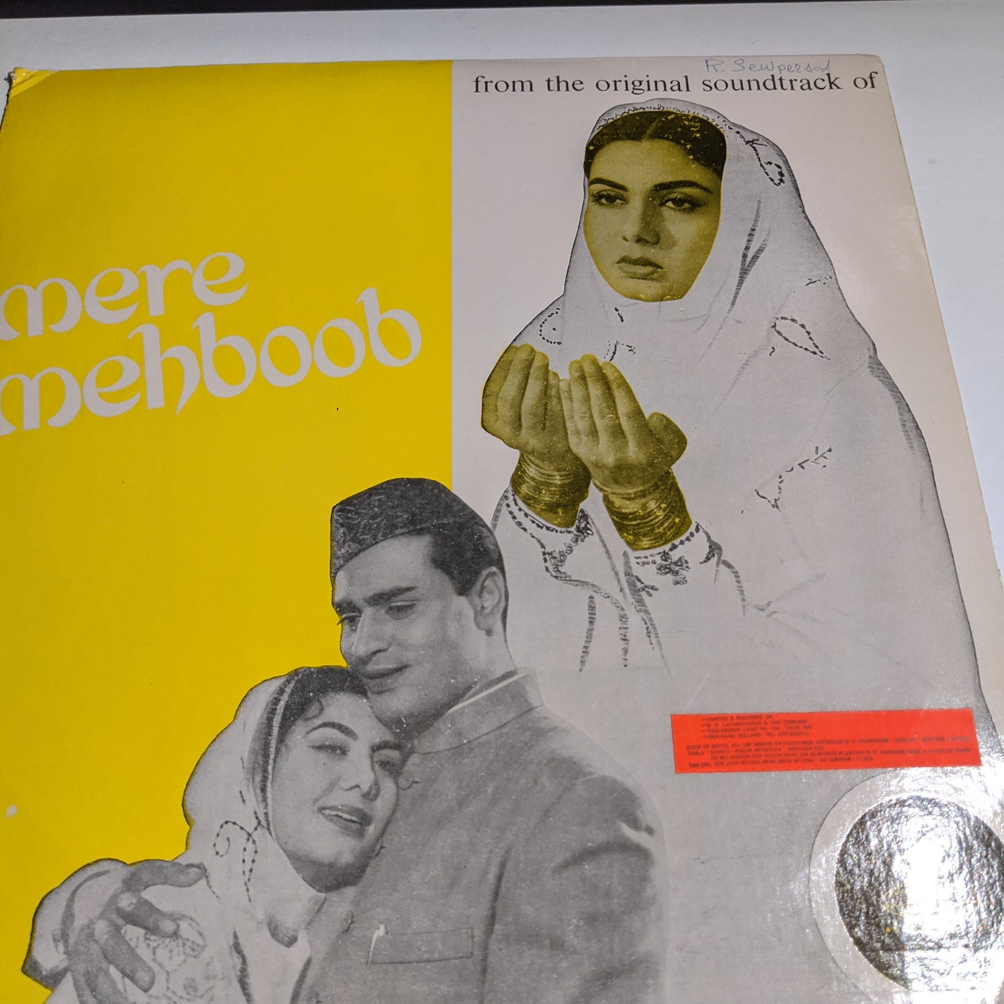 Mere Mehboob - Naushad superhit in Odeon pressing - Near Mint