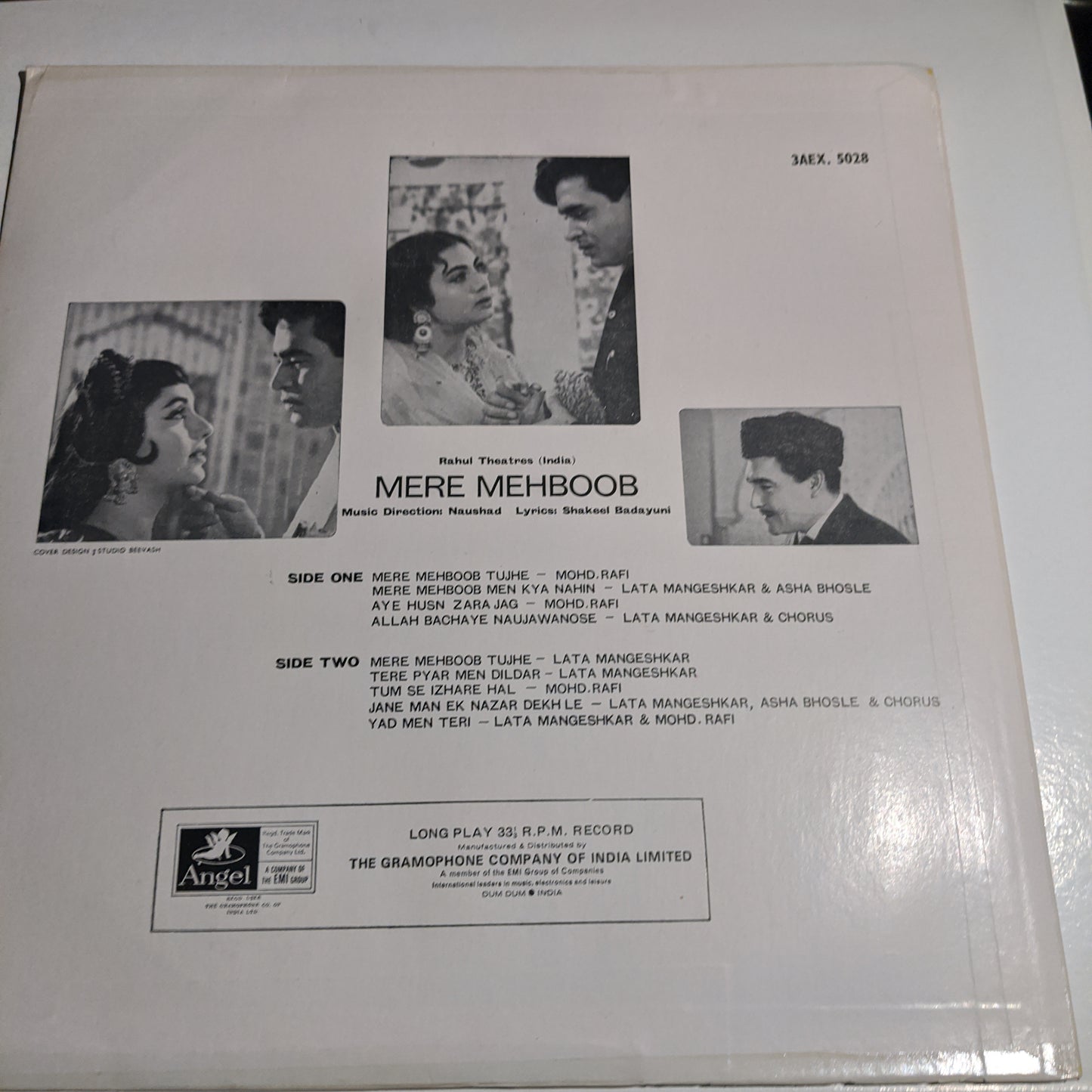 Mere Mehboob - Naushad superhit in Odeon pressing - Near Mint