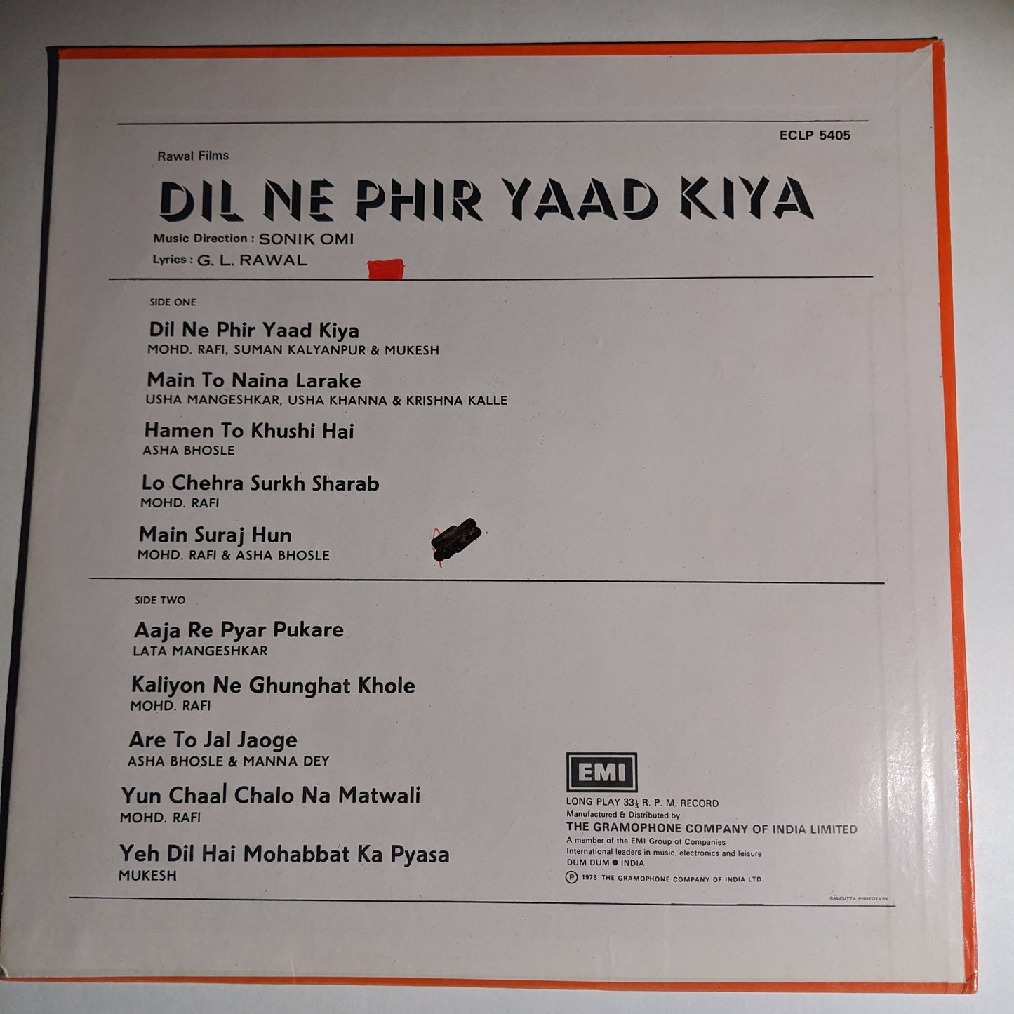 Dil Ne Phir Yaad kiya - superhit  unplayed Near Mint Pristine