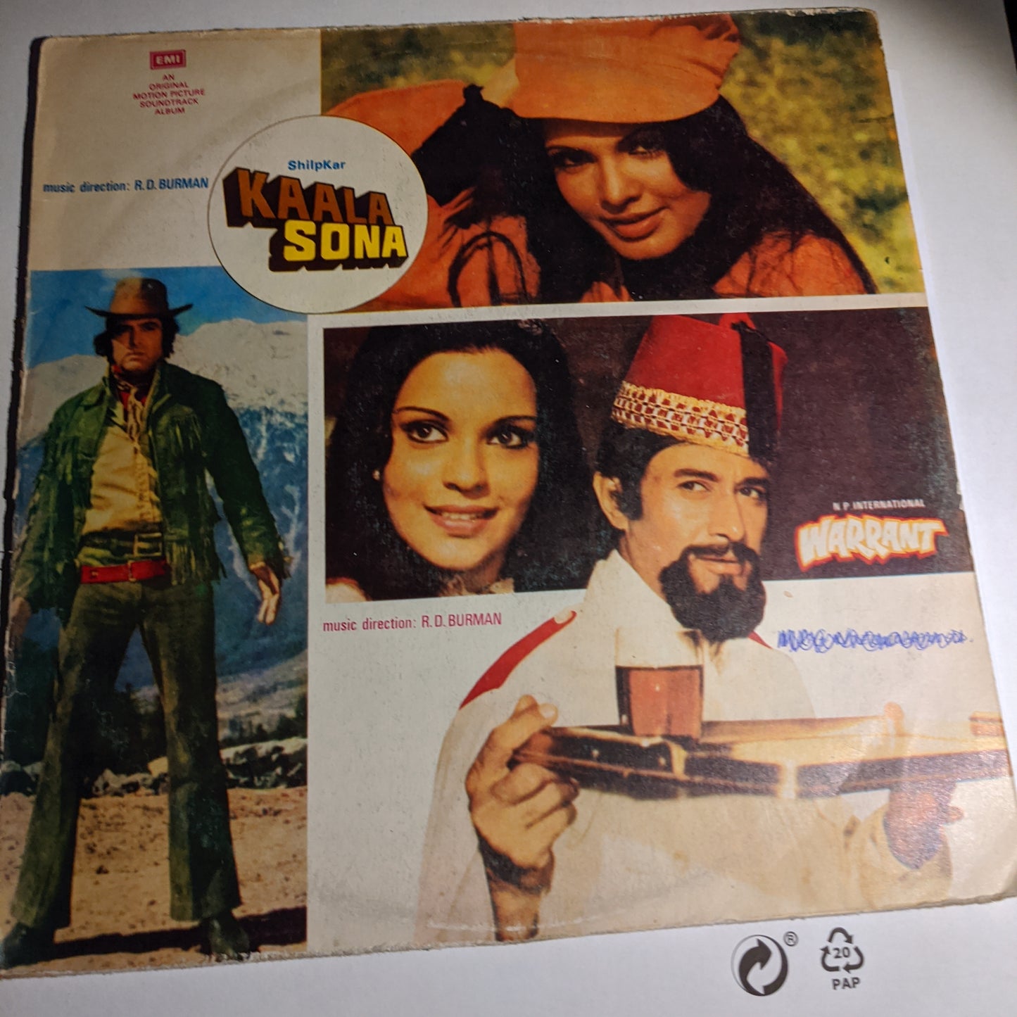 Kaala Sona + Warrant - R D Burman blockbusterin VG+ - Pak Pressing