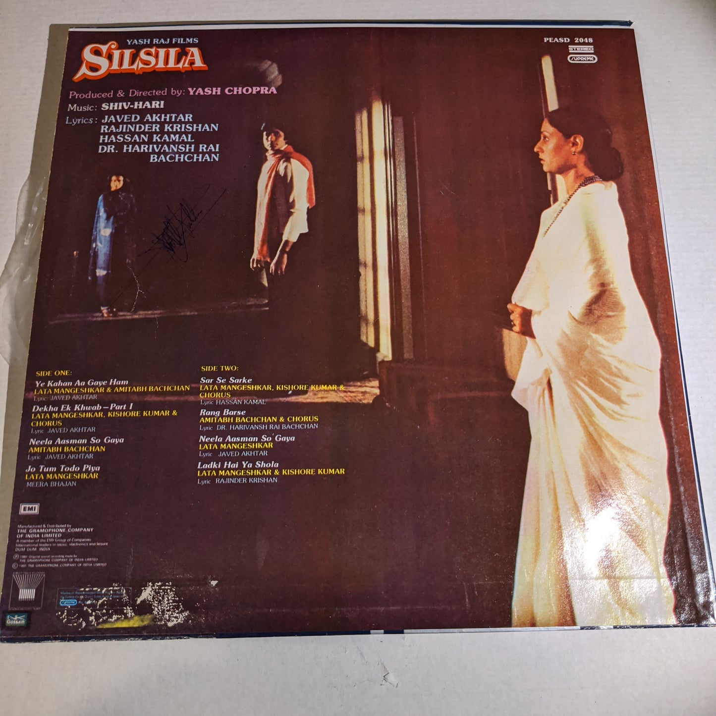 Silsila - Shiv Hari and Yash Chopra classic 1 LP in Near mint