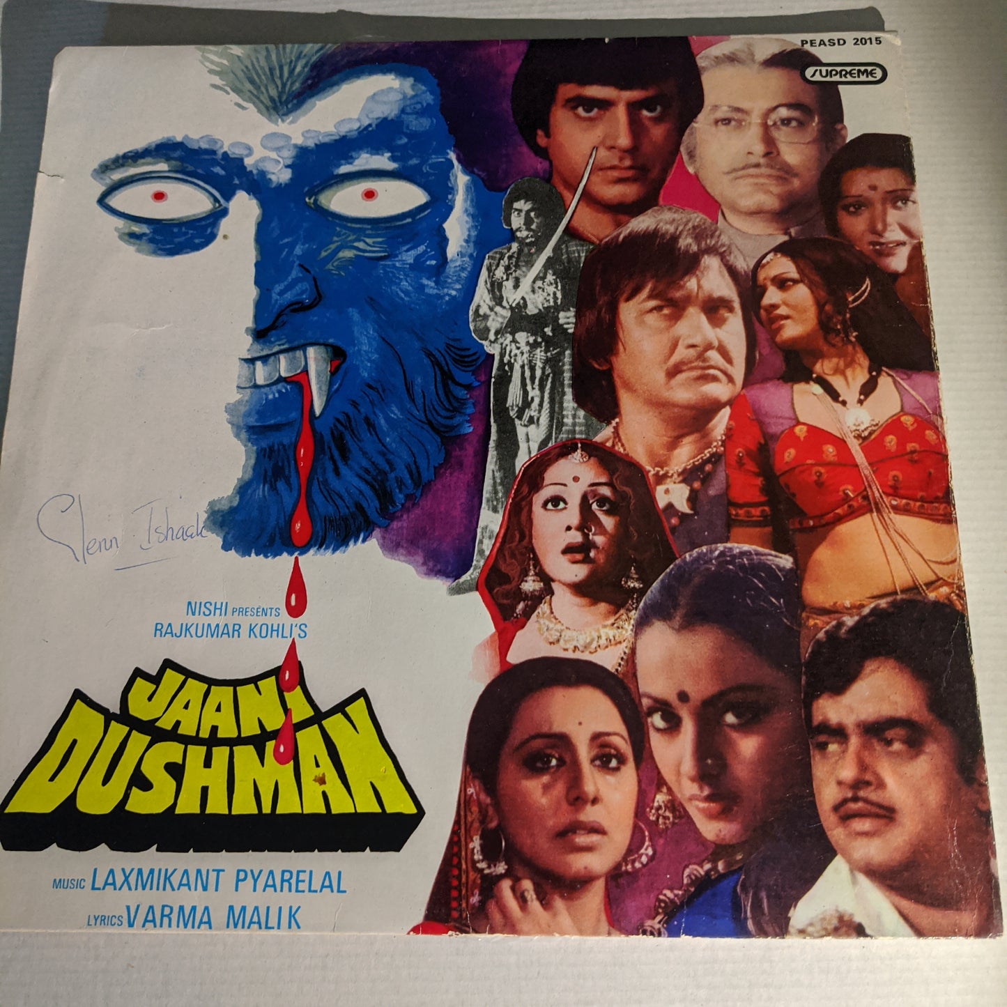 Jaani Dushman - Blue colored  LP - Supreme Stereo In VG+