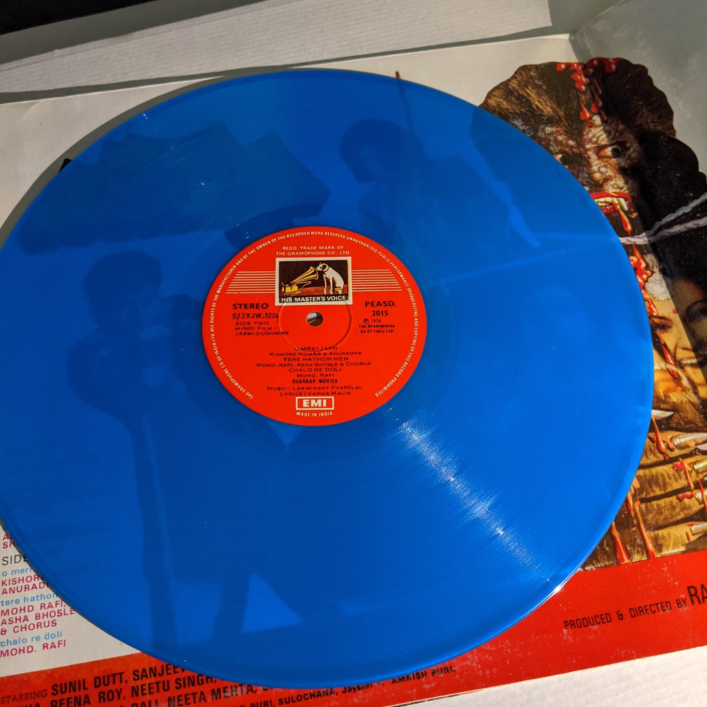 Jaani Dushman - Blue colored  LP - Supreme Stereo In VG+