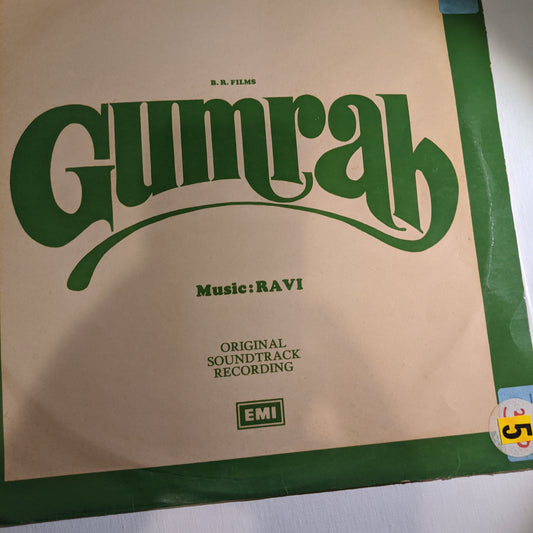 Gumrah - B R Chopra classic superhit  Ravi, Sahir and Mahendra Kapoor in near mint