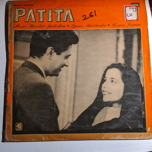 Patita - Shankar Jaikishan must have on 45 rpm LP in vg+ condition