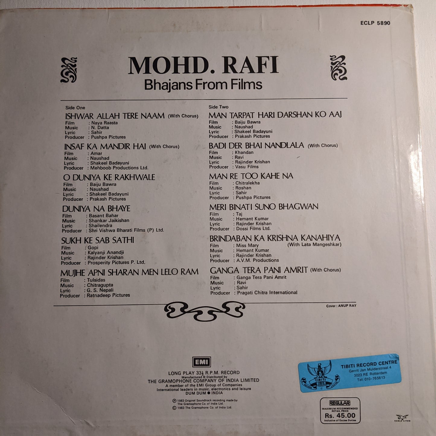 Mohammed Rafi - Bhajans from Films in unplayed Mint