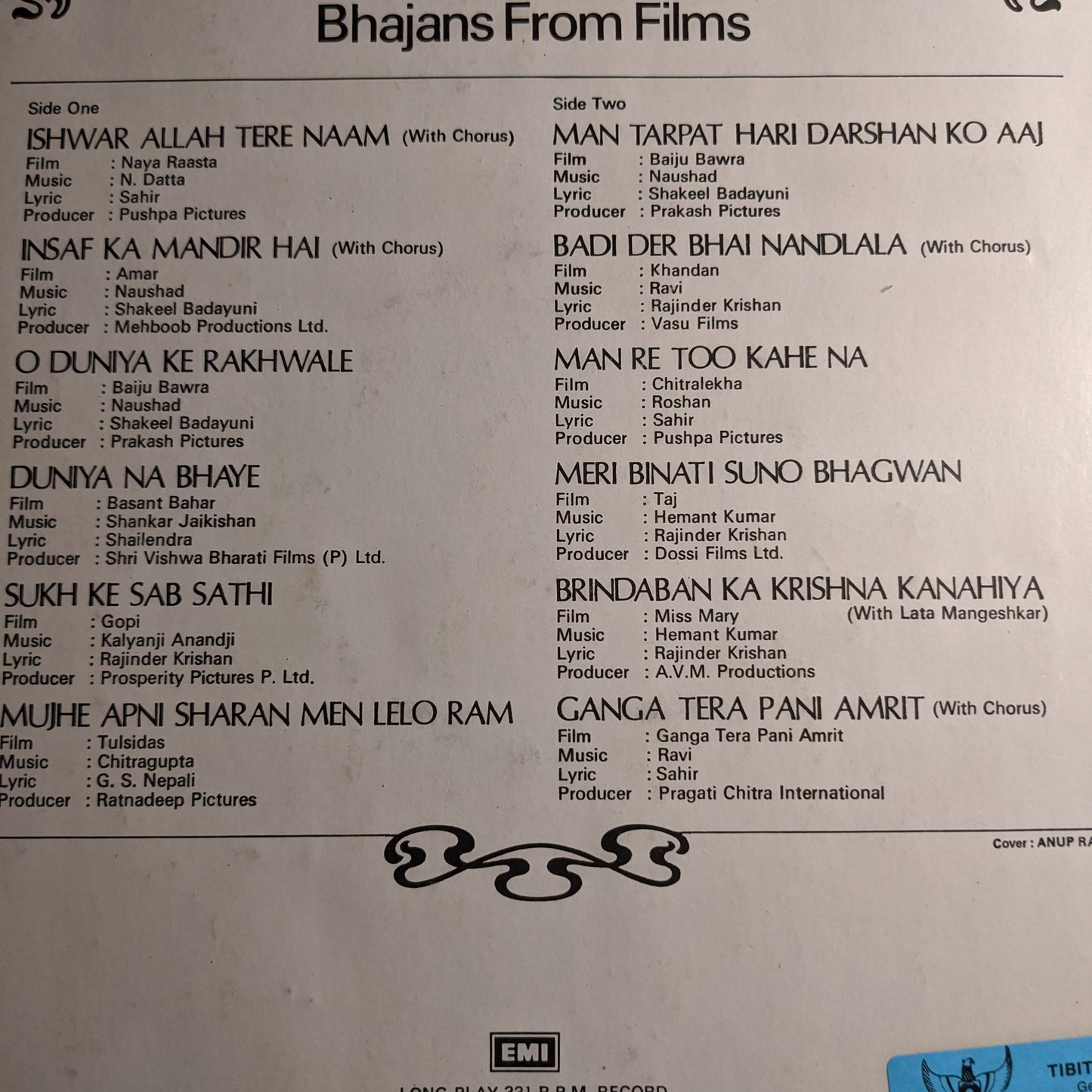 Mohammed Rafi - Bhajans from Films in unplayed Mint