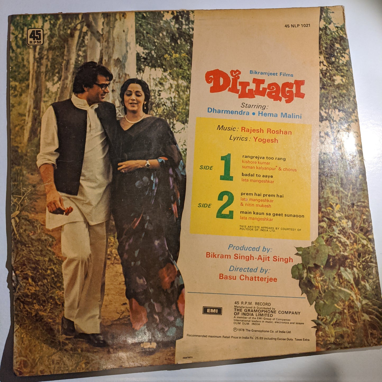 Dillagi - Rajesh Roshan's superhit in unplayed mint - 45 rpm LP