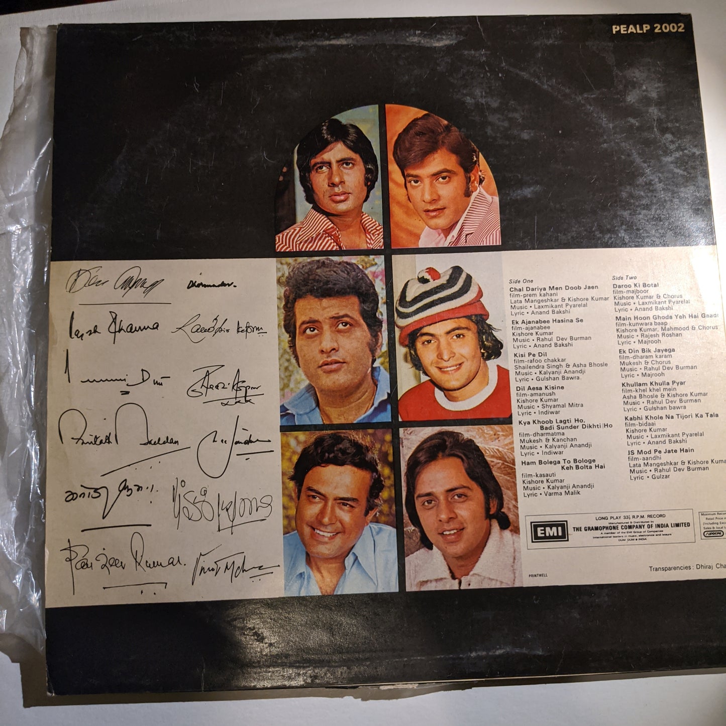 Collectible - Hits of 1975 - printed Autographs in near Mint