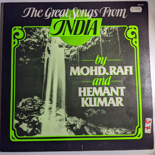 Mohammed Rafi - & - Hemant Kumar The Great Songs From India - in Near mint