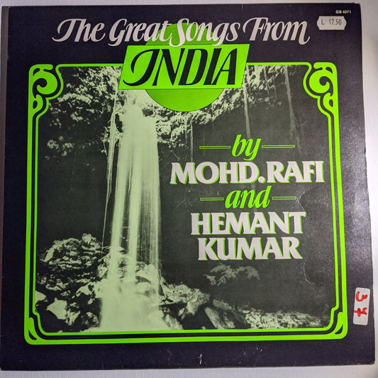 Mohammed Rafi - & - Hemant Kumar The Great Songs From India - in Near mint