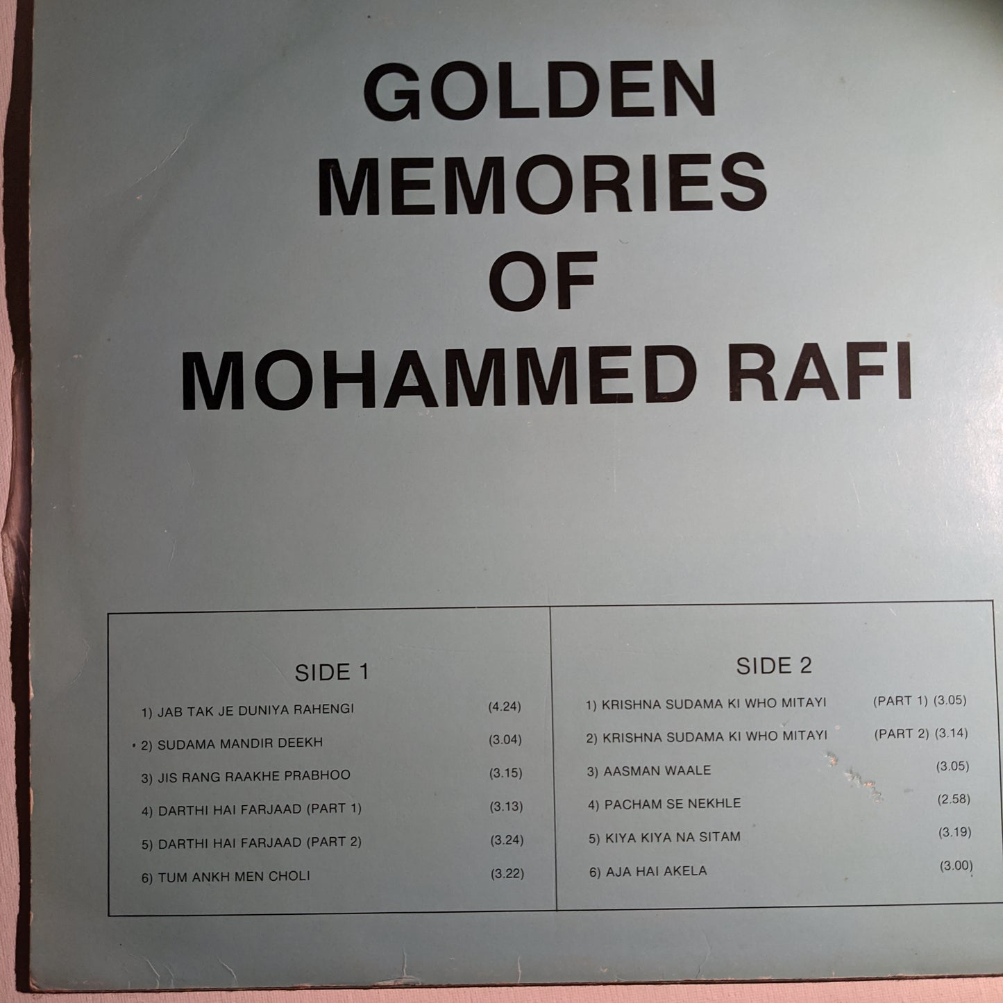 Mohammed Rafi - - Golden Memories Of Mohammed Rafi in Excellent