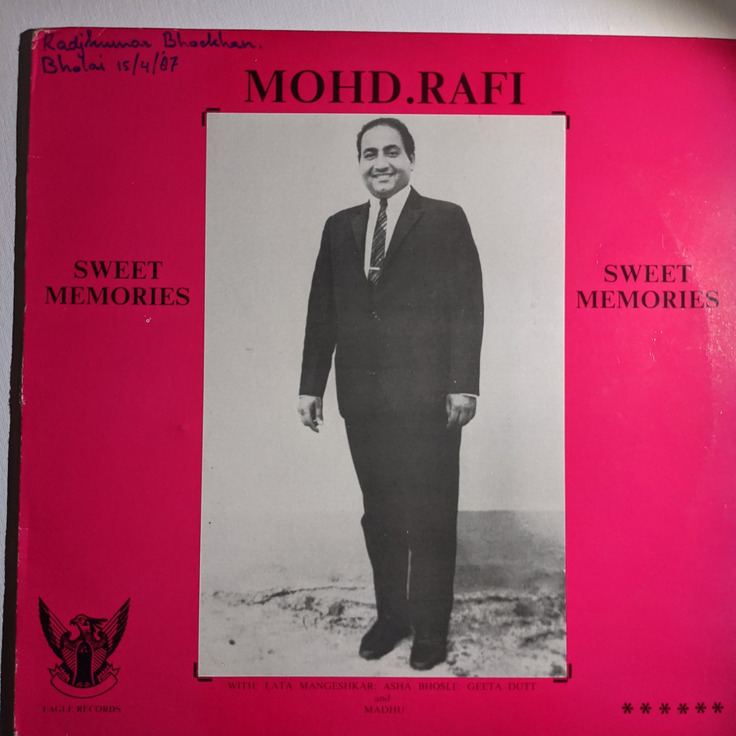 Mohammed Rafi - Sweet memories - Rare collection of songs in VG+ ( Unofficial)