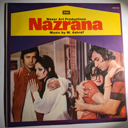 Nazrana - M. ASHRAF -   Odeon SKDA 5102  Stereo Original soundtrack in Near Mint - Pakistan