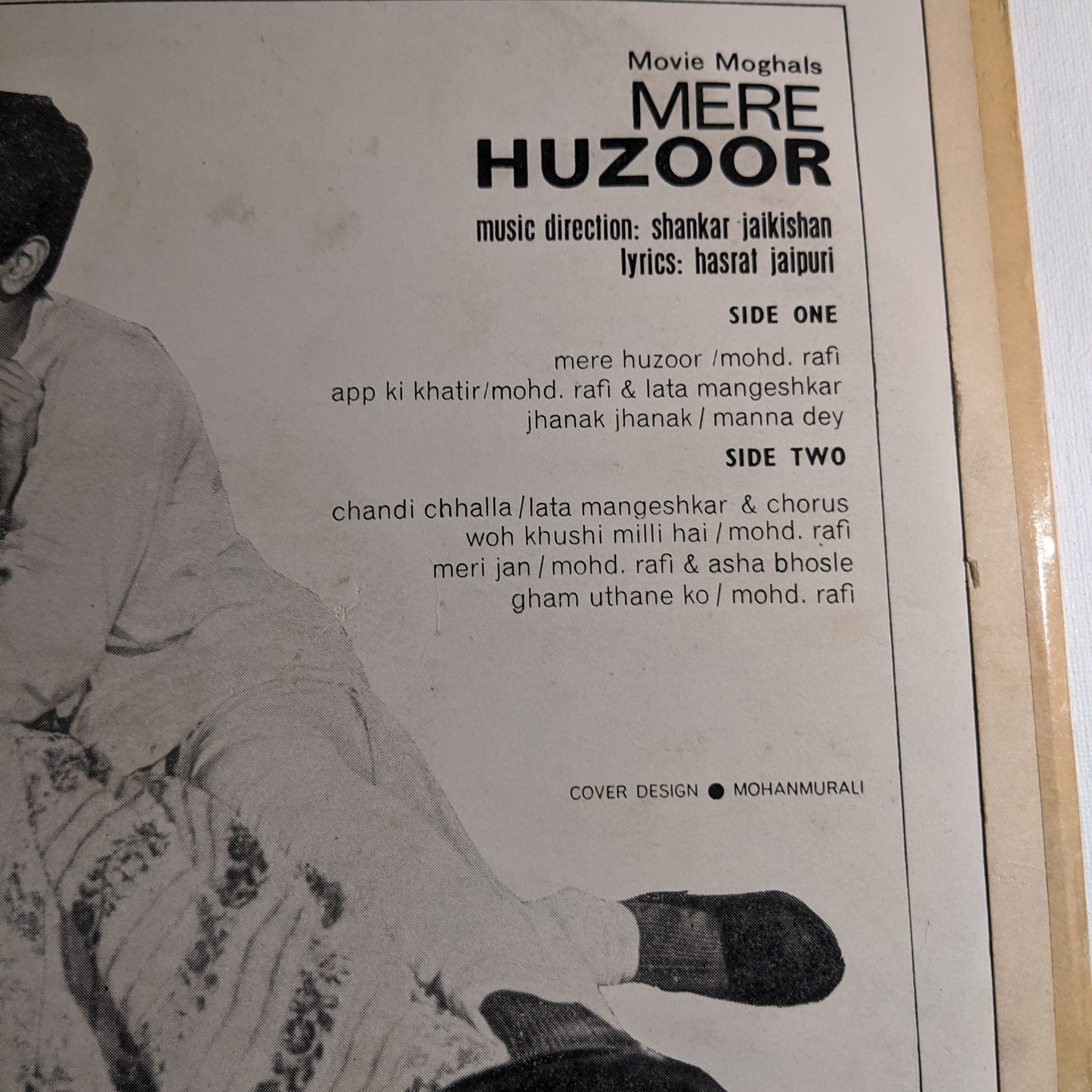 Mere Huzoor - Music by Shankar jaikishan - 1st Angel in Excellent condition