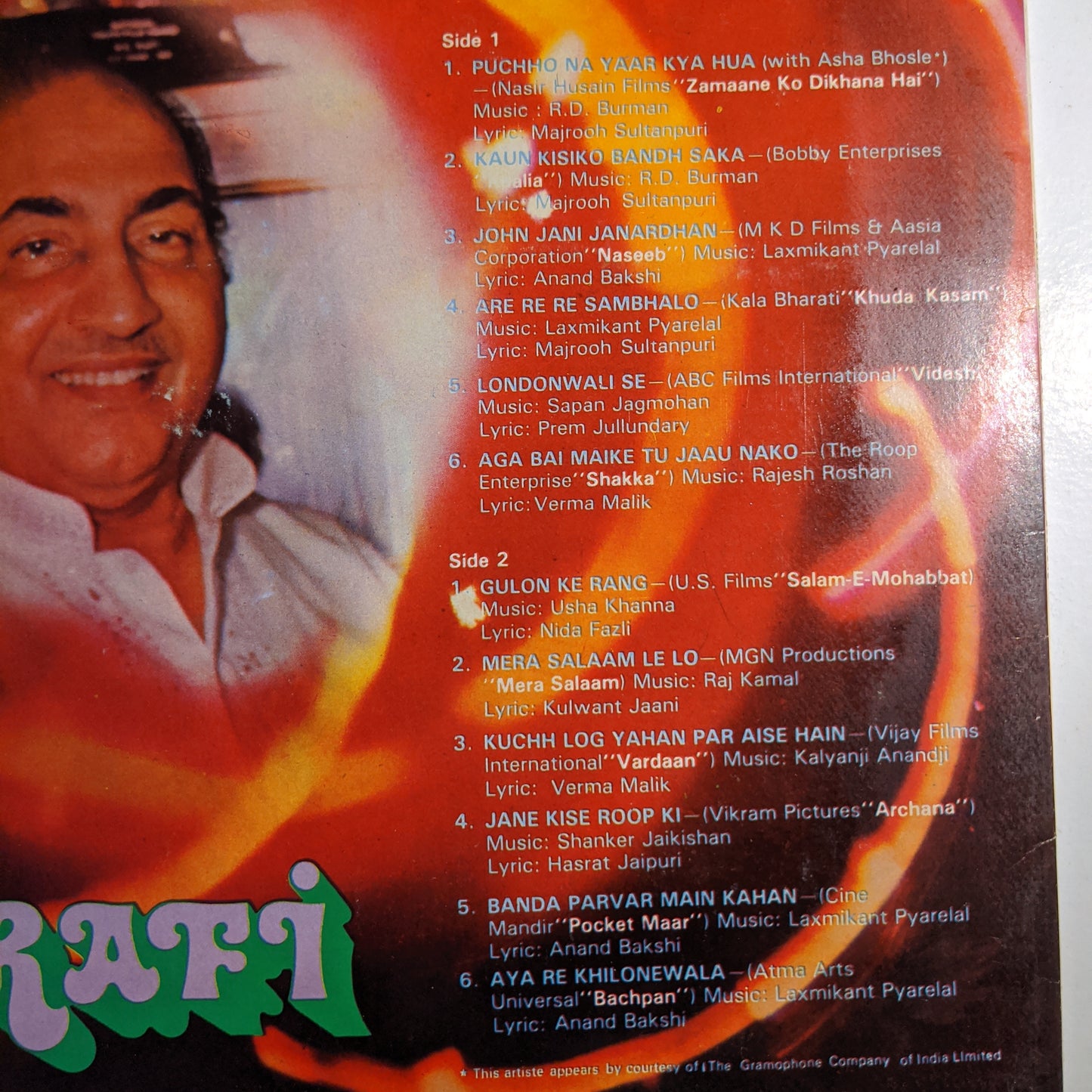 Mohd. Rafi* Echoes (Film Hits Of Mohd. Rafi) in VG+ condition