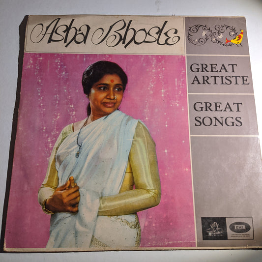 Asha Bhosle - Great Artiste Great Songs in VG+