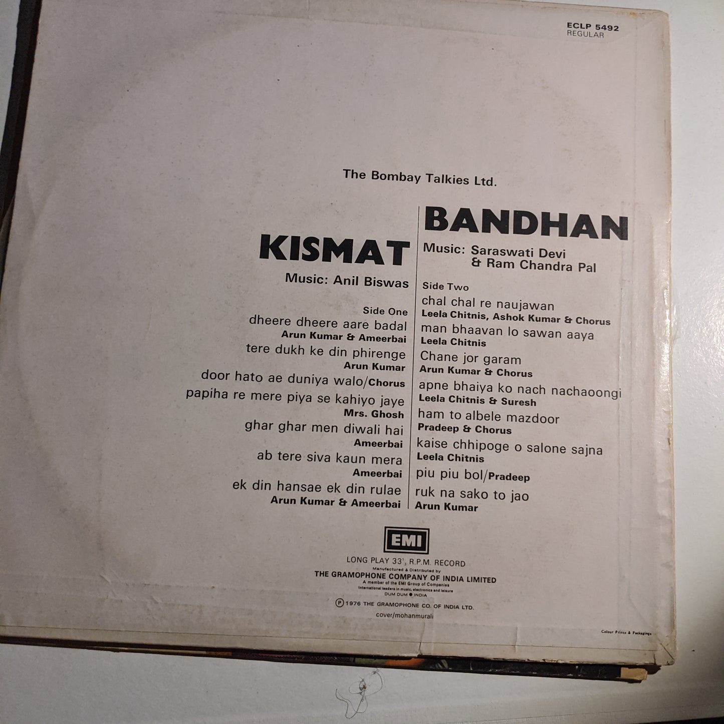 Kismat + Bandhan - Ashok Kumar classic in excellent