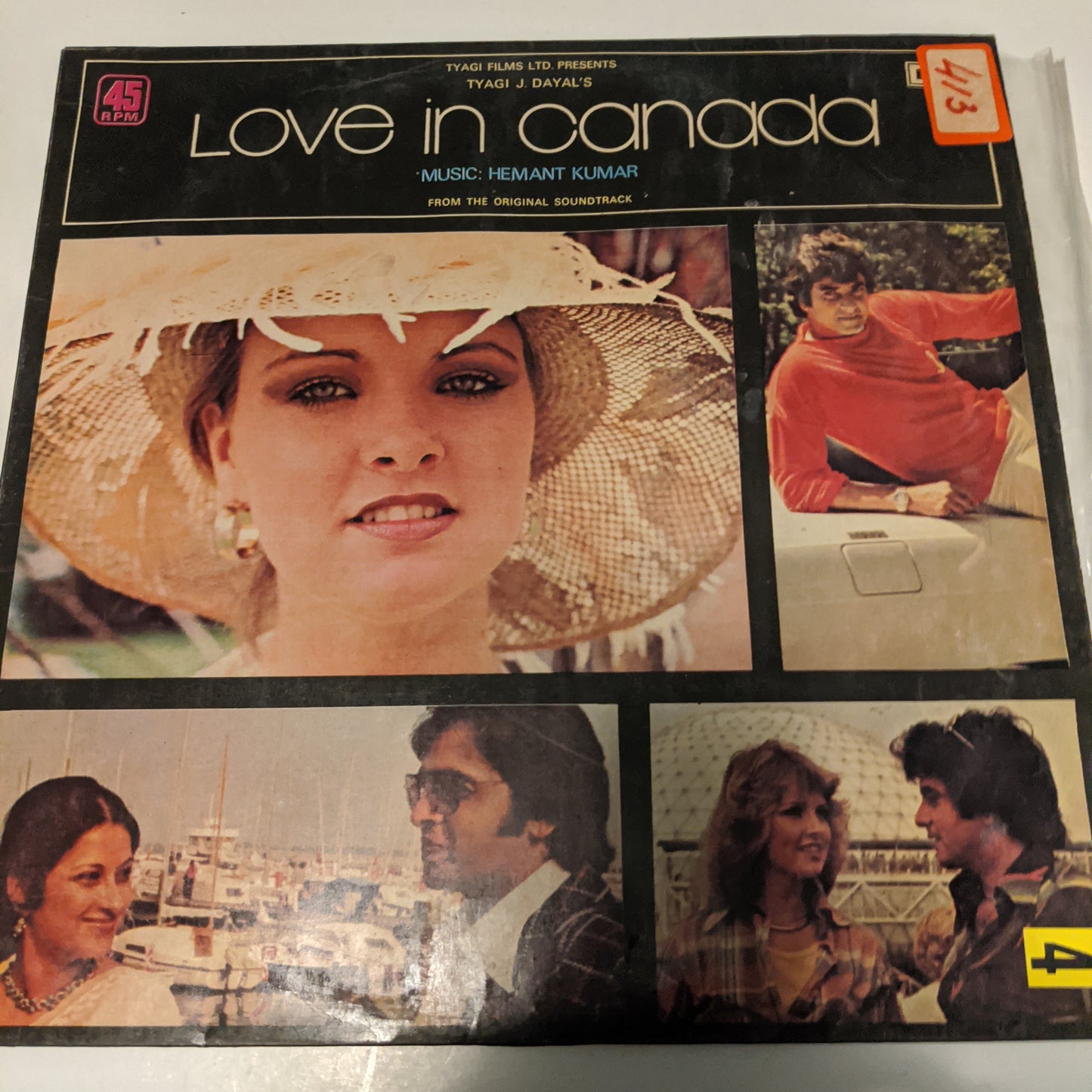 Hemant Kumar Love In Canada in VG+ condition - 45 RPM LP