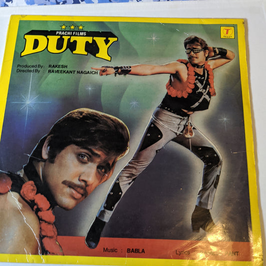 Duty - original soundtrack -Music by Babla and Kishore kumar in VG+