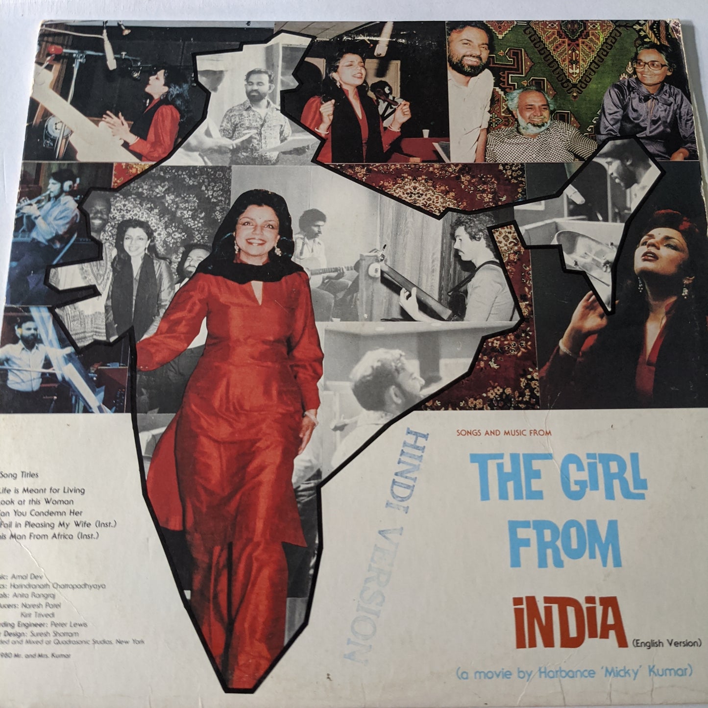 The Girl From India and Man from africa - Amal Dev, Vedpal Verma  in excellent