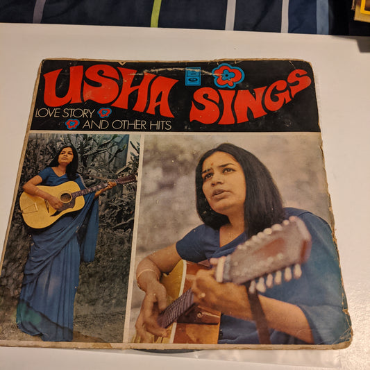 Usha Uthup - 1st Pressing Ring Odeon Usha Sings Love Story And Other Hits in VG