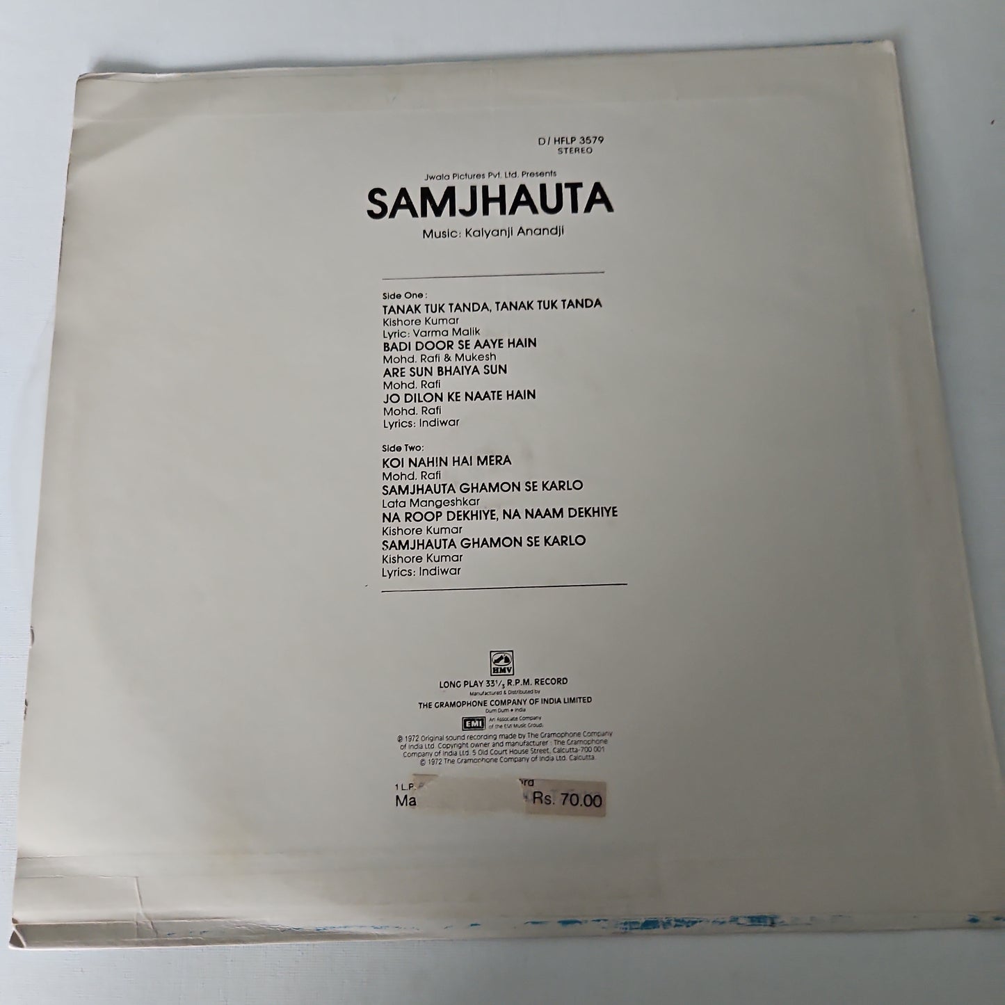 Samjhauta i- Kalyanji Anandji superhit in near mint