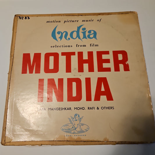 Mother India - Naushad Bollywood classic - 1st Angel Pressing in VG to Vg+