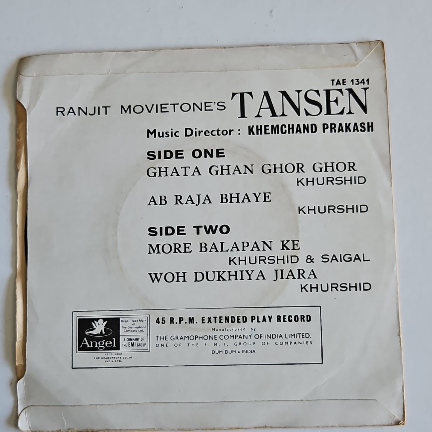 Tansen - khemchand prakash - ep in Excellent condition