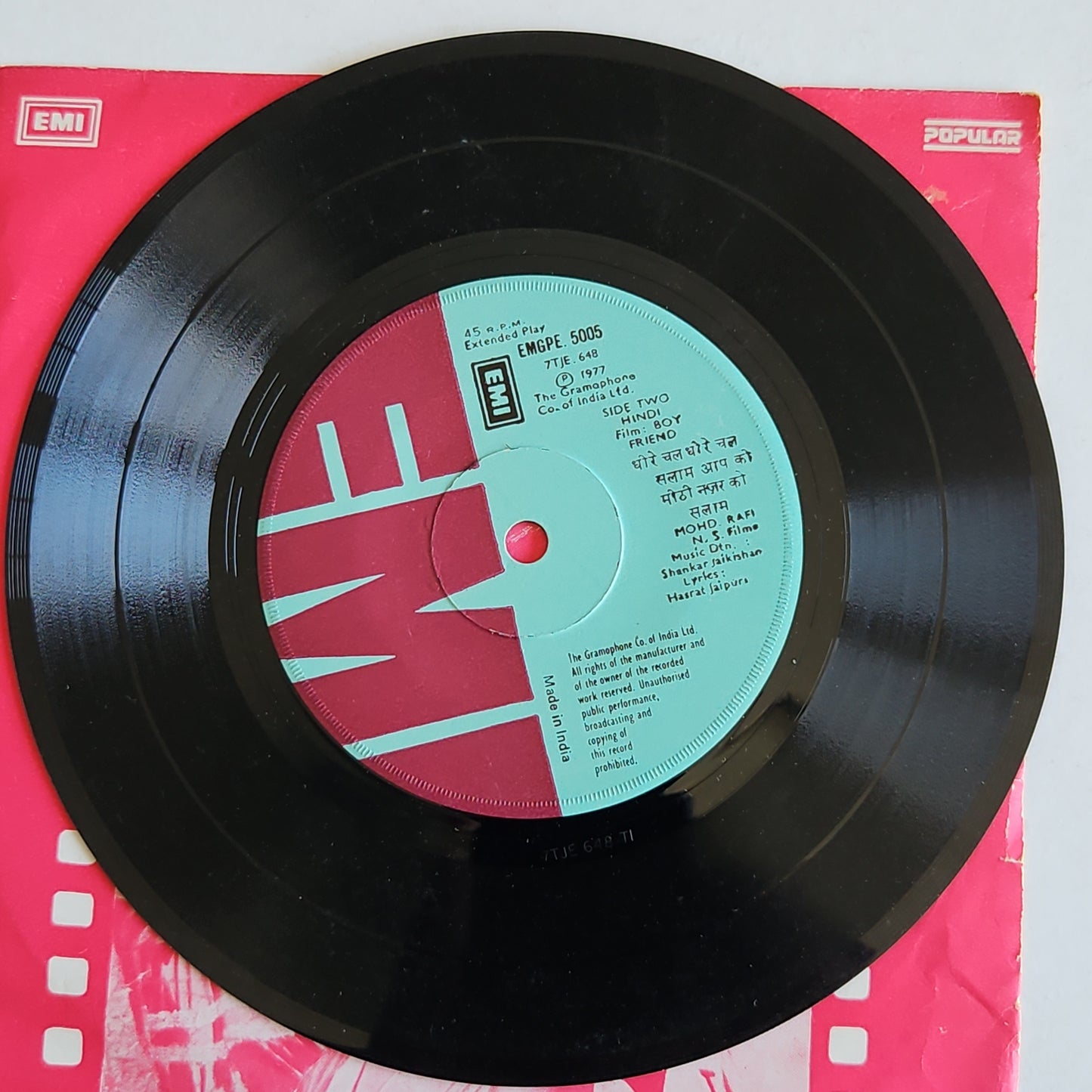 Boy friend - shankar Jaikishan - ep in VG+ condition