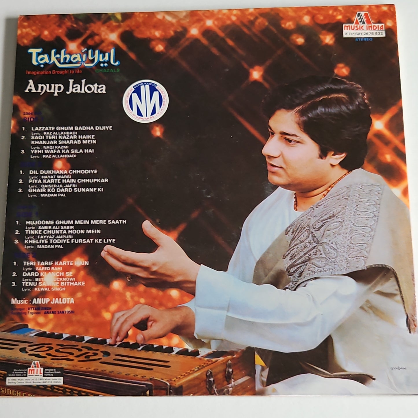 Anup Jalota - Takhai-Yul (Imagination Brought To Life) Ghazals 2 Lp set