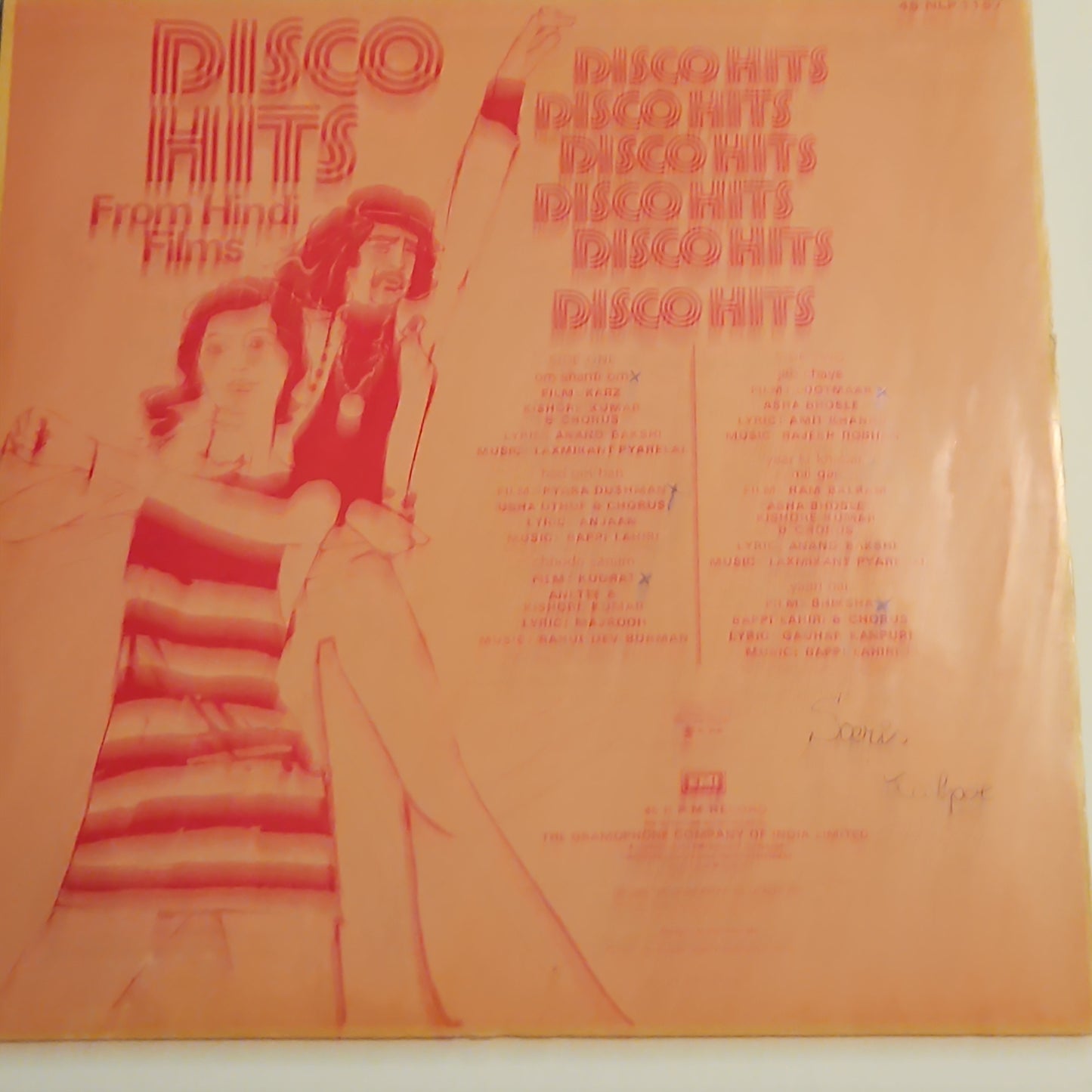 Disco Hits from films 45 rpm Lp in VG condition