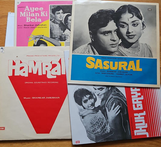 4 Lps silver jubilee , Sasural, Ayee Milan Ki Bela, Hamrahi and Jhuk Gaya Asman in Pristine