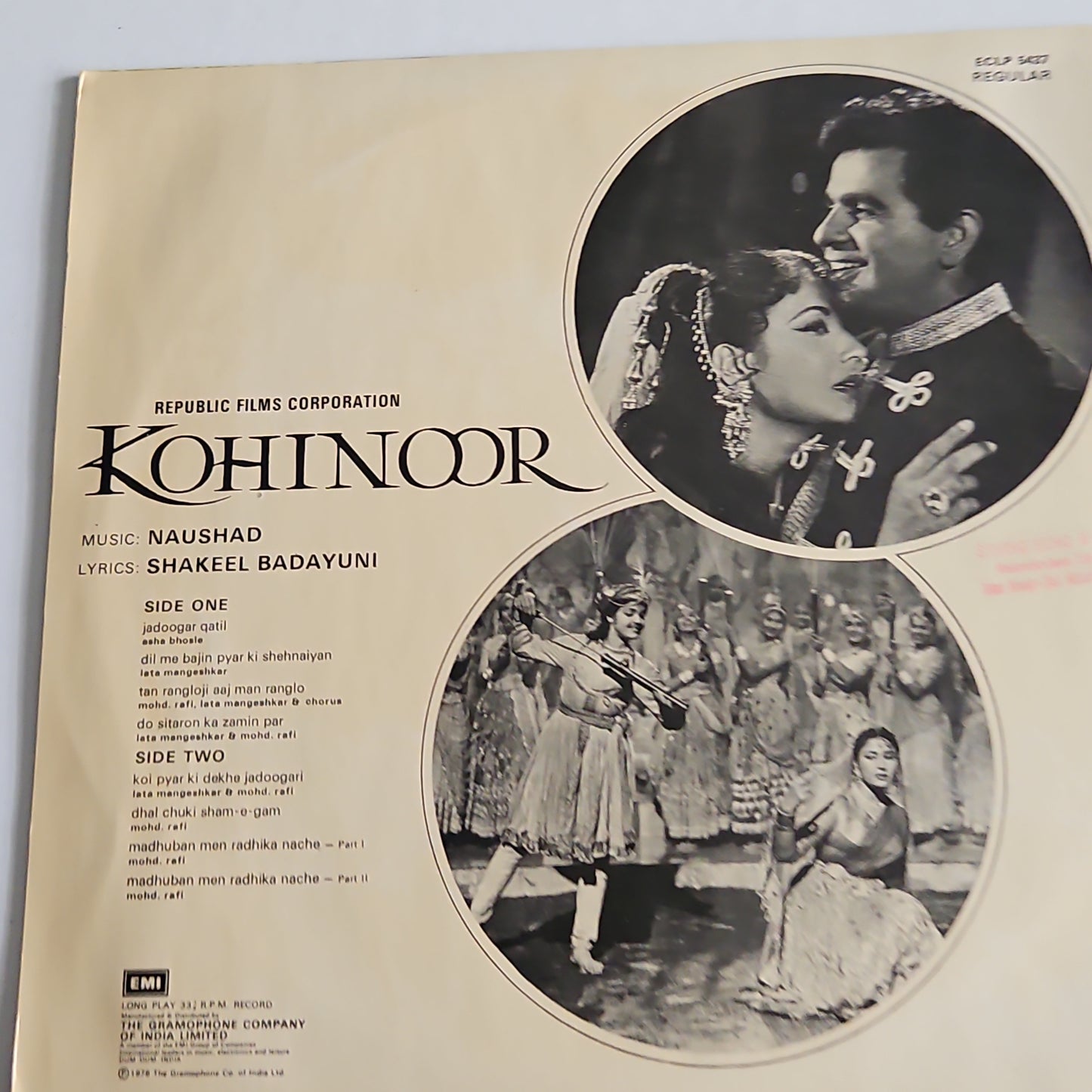 Kohinoor - Classic original soundtrack by Naushad in pristine condition