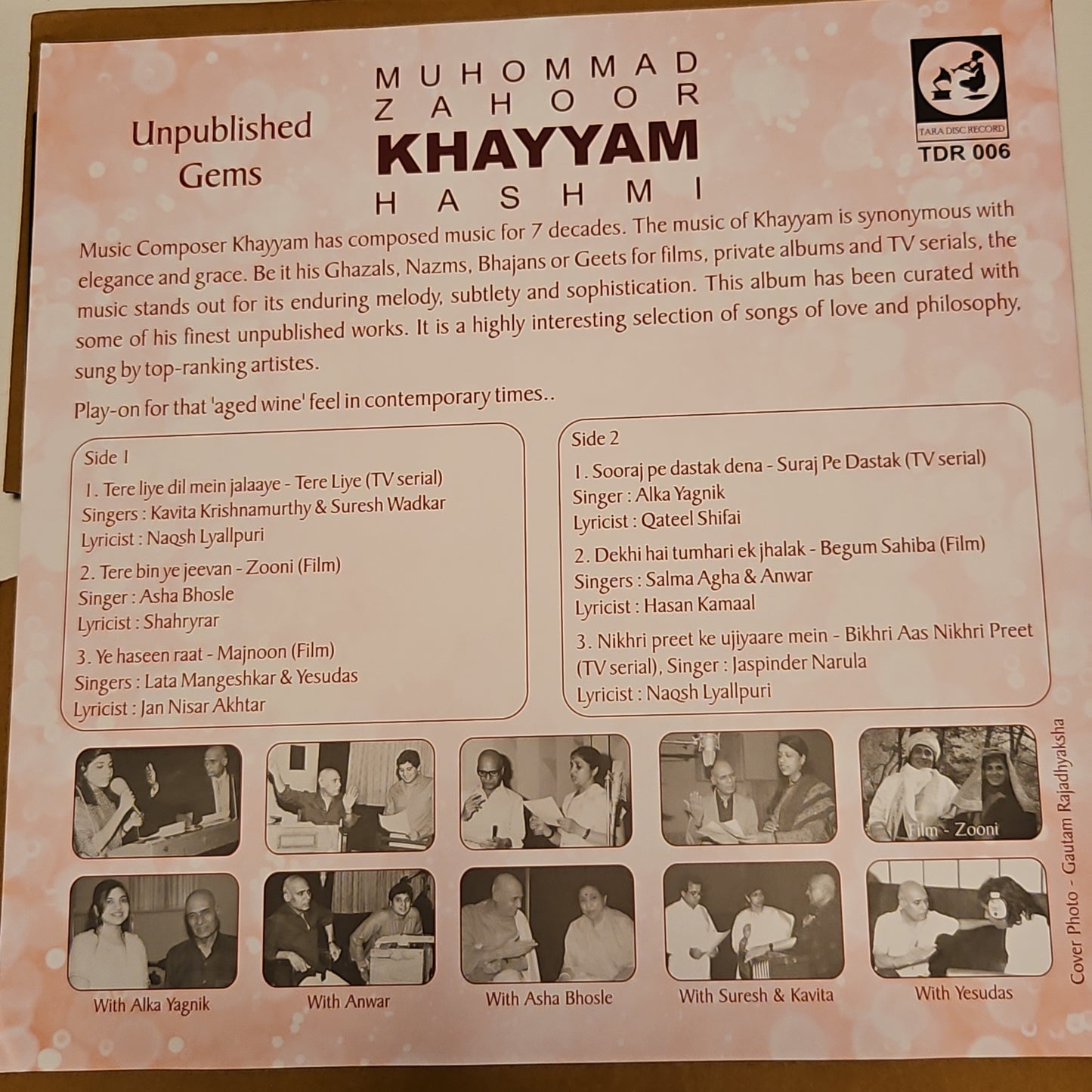 Khaiyyam - Unpublished Gems First time on LP- Brand new sealed